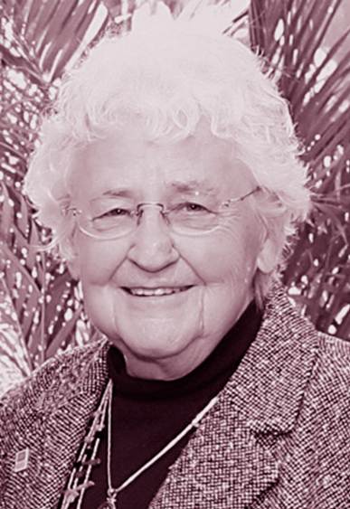 Portrait of Grayce McVeigh Sills, smiling.