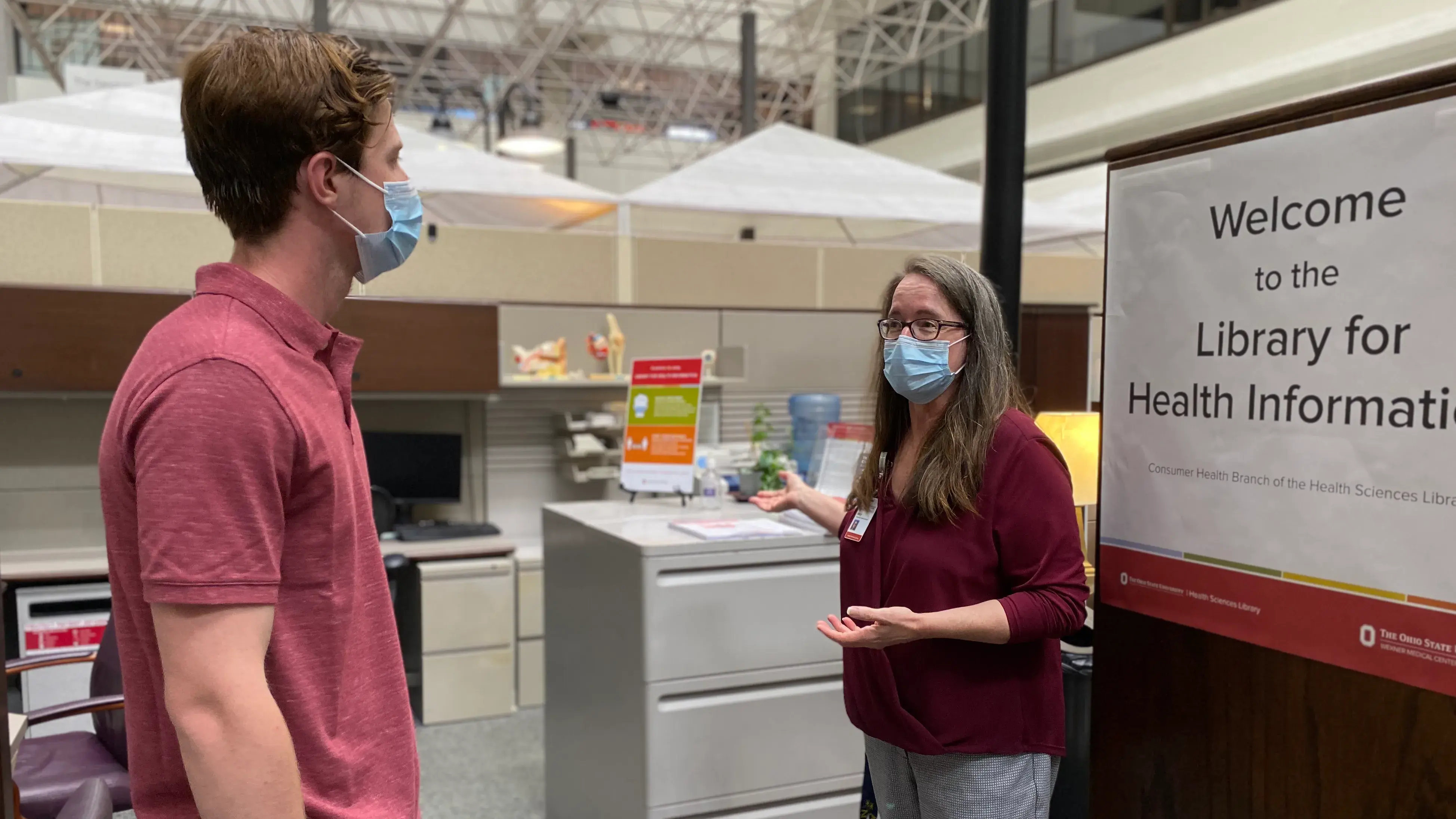 Missy Creed is interviewed by Lantern reporter Gabe Burggraf